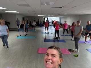 Participants at Be Well Wigan take part in Les Mills THRIVE